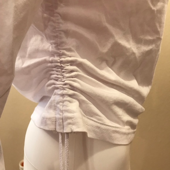 On Fire Living My Best Life Long Sleeve Graphic Tee Womens Size Small White - Picture 9 of 10